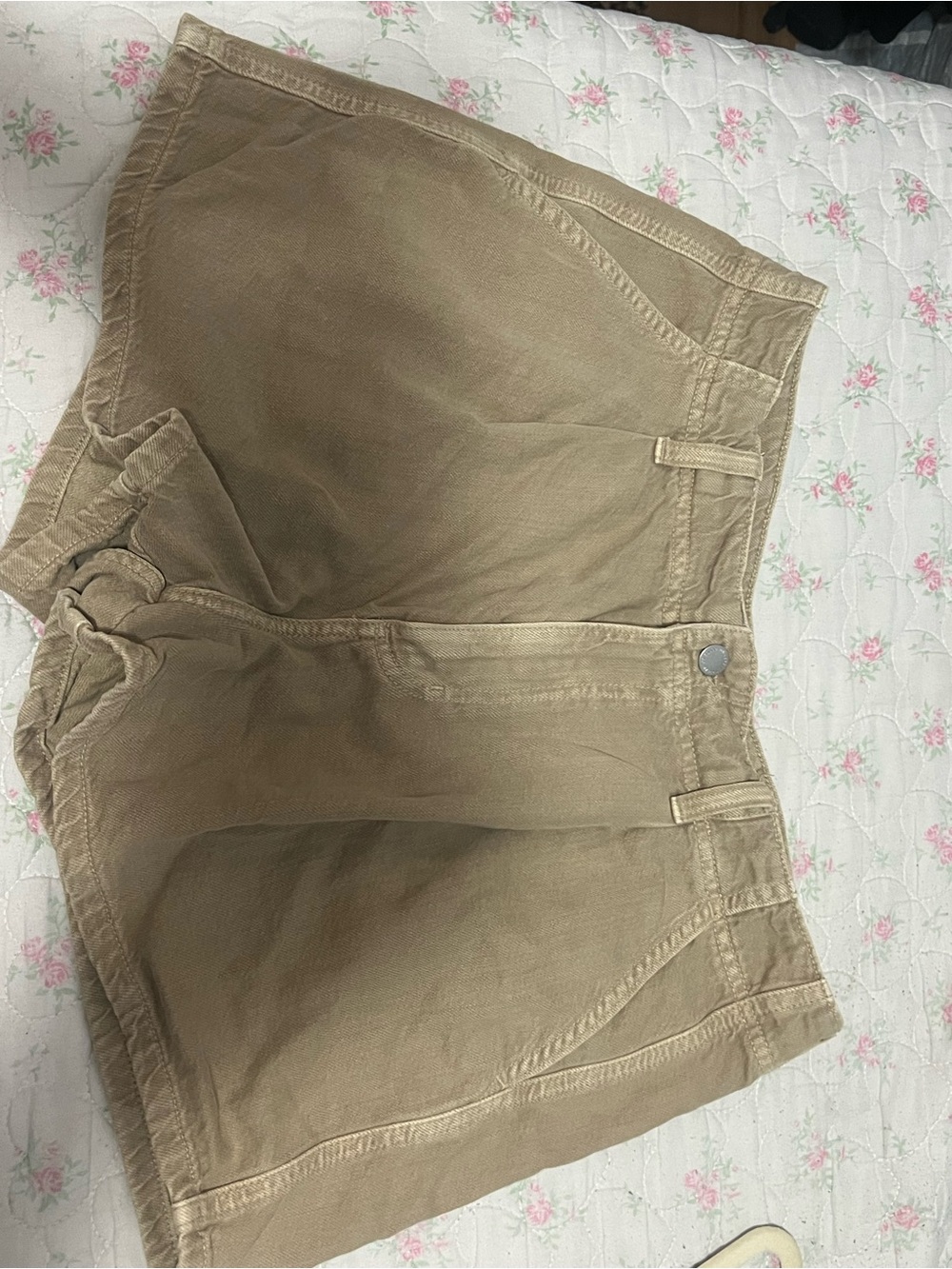 Universal Thread Tan High-Waist Denim Shorts